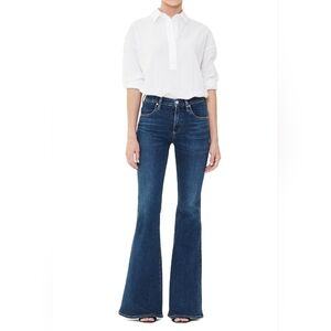 Citizens of Humanity Chloe Mid Rise Super Flare Jeans Womens Size 32 Santorini